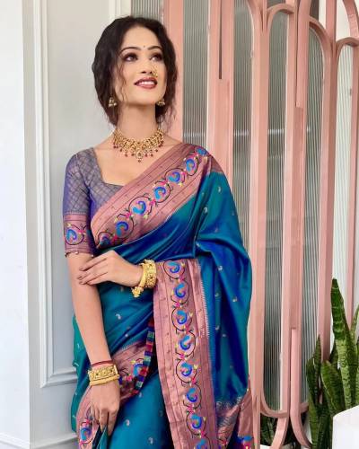 MURTI NX HARMONY PAITHANI DESIGNER SILK SAREE WHOLESALER IN SUART